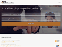 Tablet Screenshot of jobs.imdiversity.com